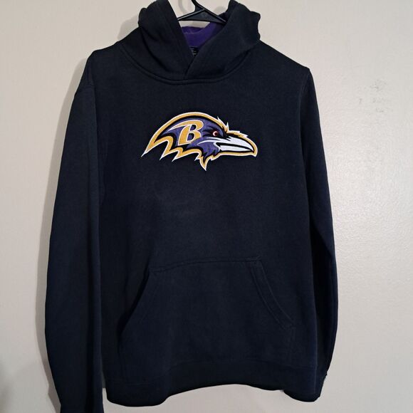 NFL Other - Baltimore Ravens Hoodie Sweatshirt Youth XL 18/20 black  NFL Football Pullover